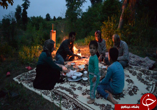 از سحر تا افطار با یک خانواده جنگل نشین