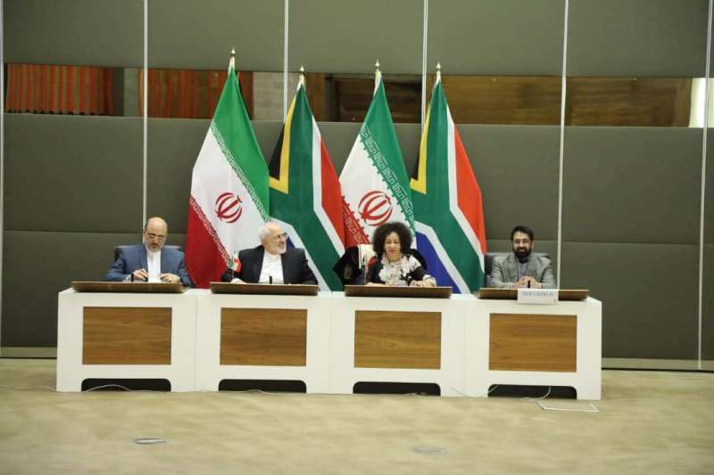 دور دوم مذاکرات ظریف با وزیر خارجه آفریقای جنوبی برگزار شد