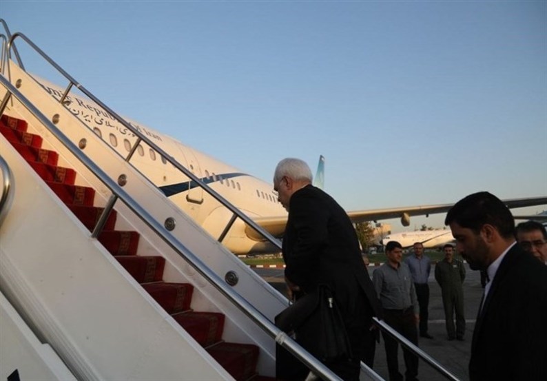 ظریف پرتوریا را به مقصد تهران ترک کرد