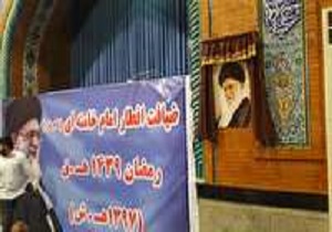برپایی سفره افطاری مقام معظم رهبری در آبادان