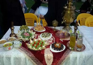 جشنواره سفره افطاری ساده در قزوین
