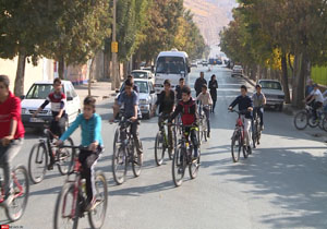 برگزاری همایش دوچرخه سواری  در مهاباد