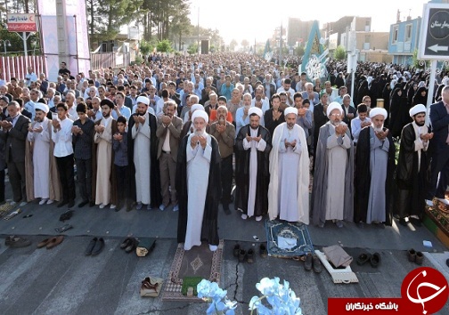 اقامه نماز عید سعید فطر در سراسر خراسان جنوبی+تصاویر