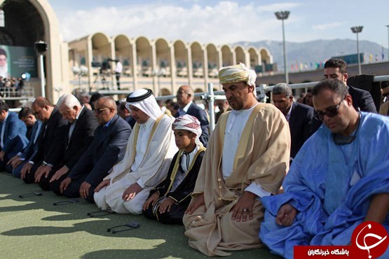 تصاویری دیدنی از مهمانان خارجی نماز عید فطر مصلی تهران