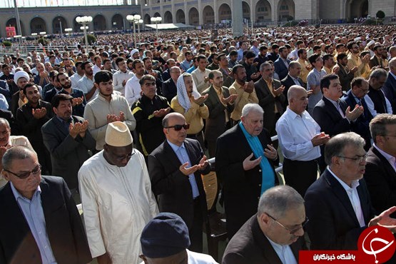 تصاویری دیدنی از مهمانان خارجی نماز عید فطر مصلی تهران