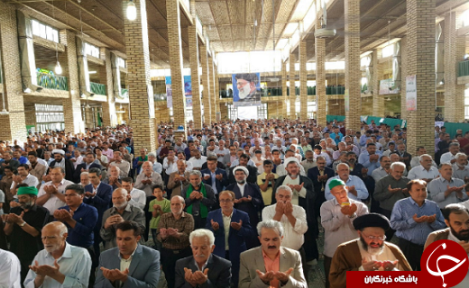 اقامه نماز شکرانه یک ماه بندگی در استان یزد +تصاویر