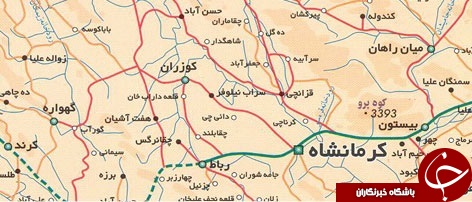 دانلود نقشه کرمانشاه با تمام جزئیات + نقشه خیابان های شهر کرمانشاه و pdf