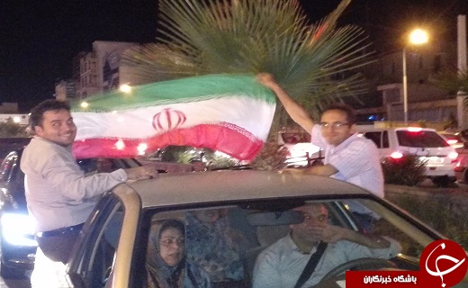 جشن پیروزی تیم ملی فوتبال در سمنان + تصاویر