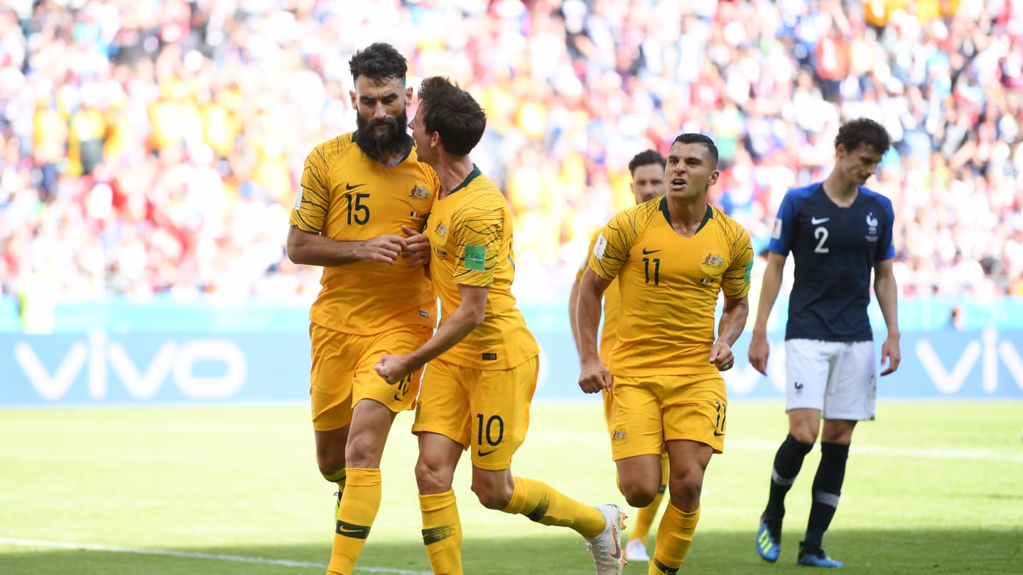 نتیجه لحظه به لحظه/فرانسه 2 - استرالیا 1
