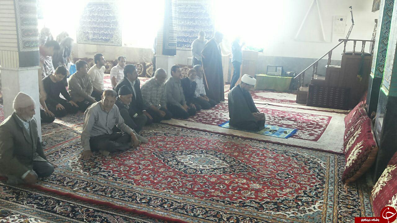 برپایی نماز عید فطر در روستای نوسرا + تصاویر
