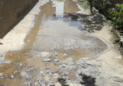 فیلمی از هدررفت آب شرب در روستای ده&zwnj;نصیر