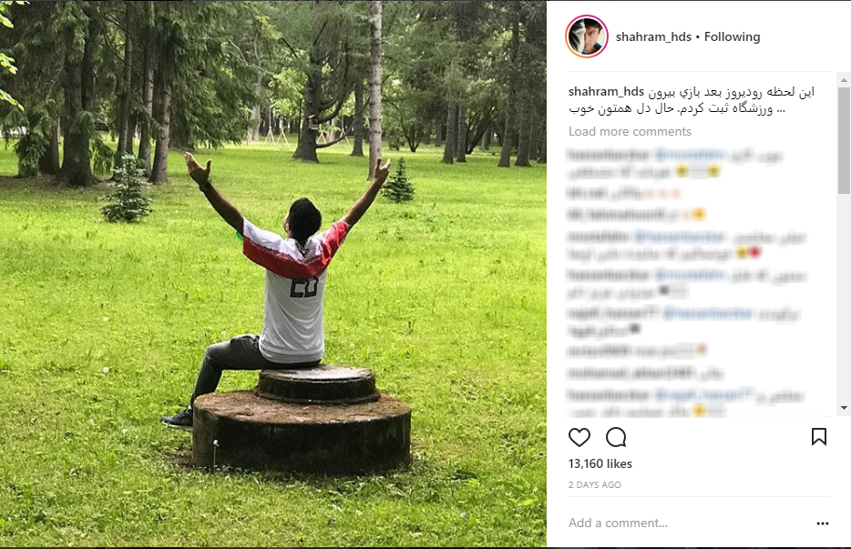 هنرمندان حامی تیم ملی ایران در روسیه