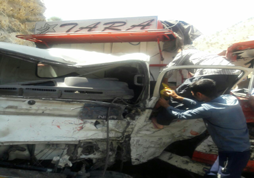 تصادف خونین ۳ خودرو در پلدختر/ ۲ نفر کشته و ۱۸ نفر مجروح شدند