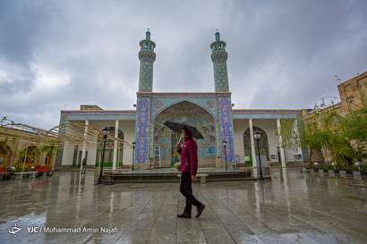 بارش باران بهاری در همدان