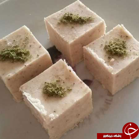 آموزش تصویری تهیه حلوای زنجبیلی