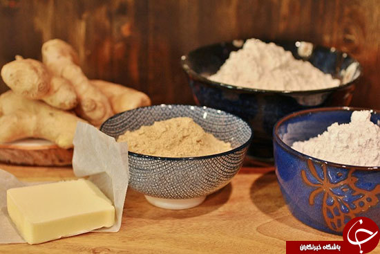 آموزش تصویری تهیه حلوای زنجبیلی