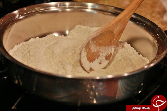 آموزش تصویری تهیه حلوای زنجبیلی
