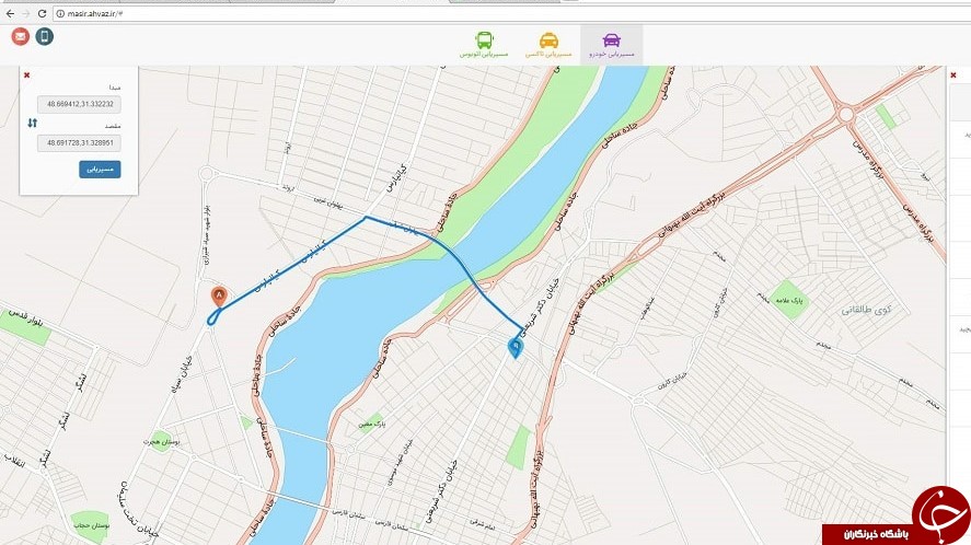 دانلود نقشه شهر اهواز گوگل مپ+ پی دی اف و GPS