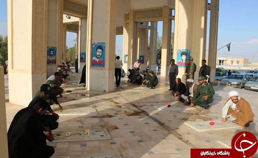 غبار روبی قبور شهدا هم زمان با سالروز آزاد سازی خرمشهر در شهرستان های یزد