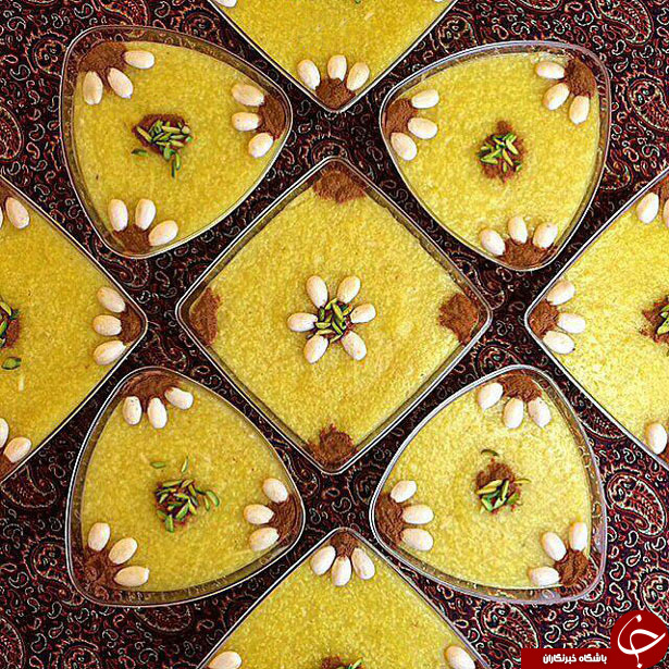 تزیین شله زرد با گل محمدی +تصاویر