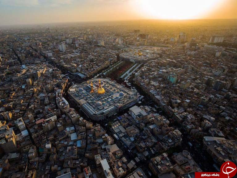 تصویرهوایی زیبا از بین الحرمین