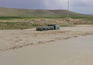 جاری شدن سیل در روستای ستق + فیلم