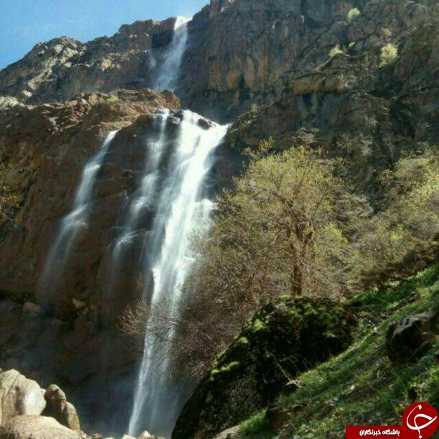 چشم&zwnj;اندازی بی&zwnj;نظیر از  آبشار تاف در لرستان + تصاویر