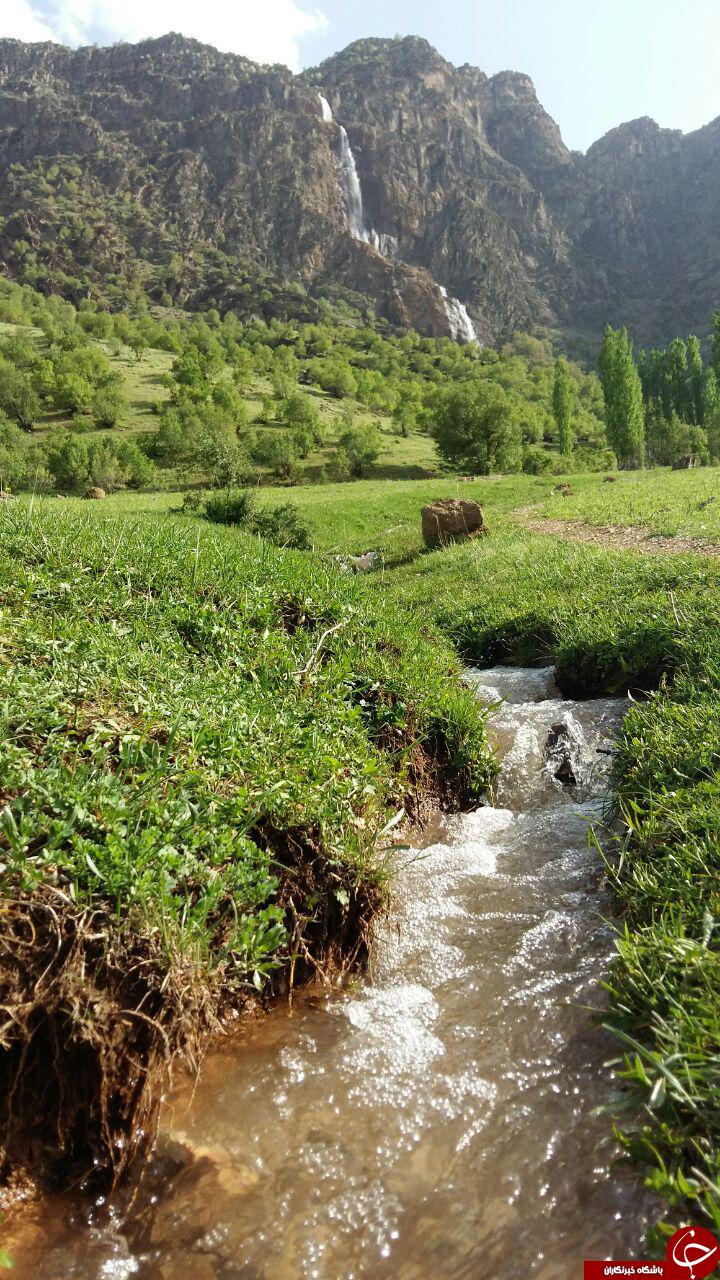 چشم&zwnj;اندازی بی&zwnj;نظیر از  آبشار تاف در لرستان + تصاویر