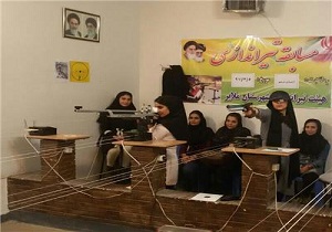 مسابقات تیراندازی بانوان در ملایر