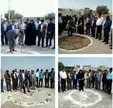 کلنگ زنی 4 مدرسه خیر ساز در جیرفت