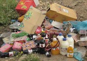 معدوم سازی مواد غذایی فاسد در خراسان شمالی