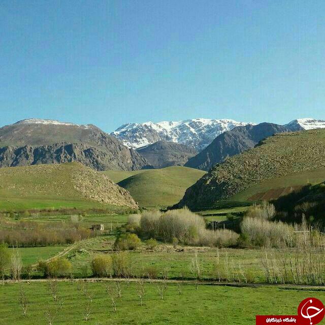 گوشه&zwnj;ای از طبیعت بهاری در روستای اصلانشاه + تصاویر