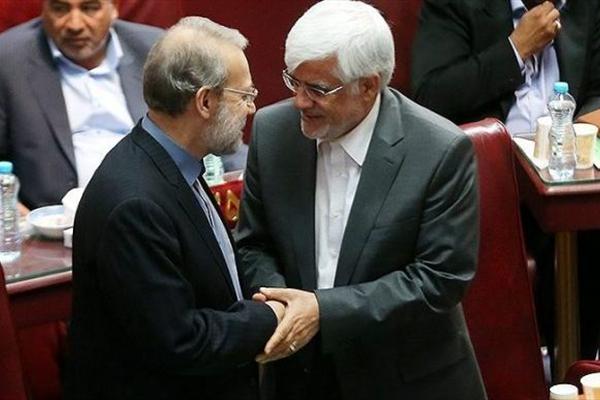 تبریک عارف به لاریجانی در پی انتخاب مجدد وی به عنوان رئیس مجلس