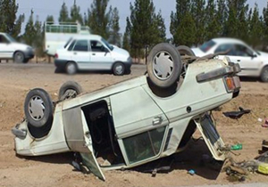 واژگونی خودروی پیکان در شهرستان بروجن