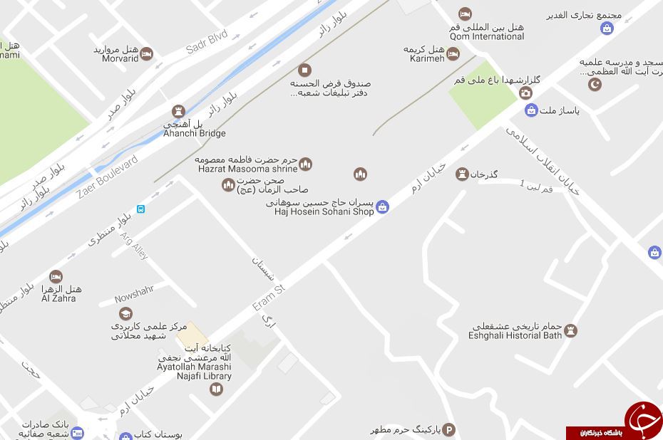 دانلود نقشه قم گوگل مپ + PDF