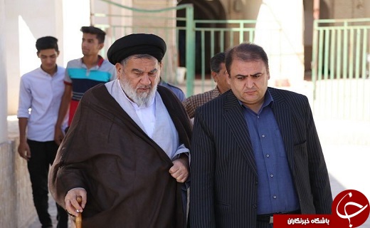 مرمت و بازسازی سر درب مسجد جامع بافق + تصاویر