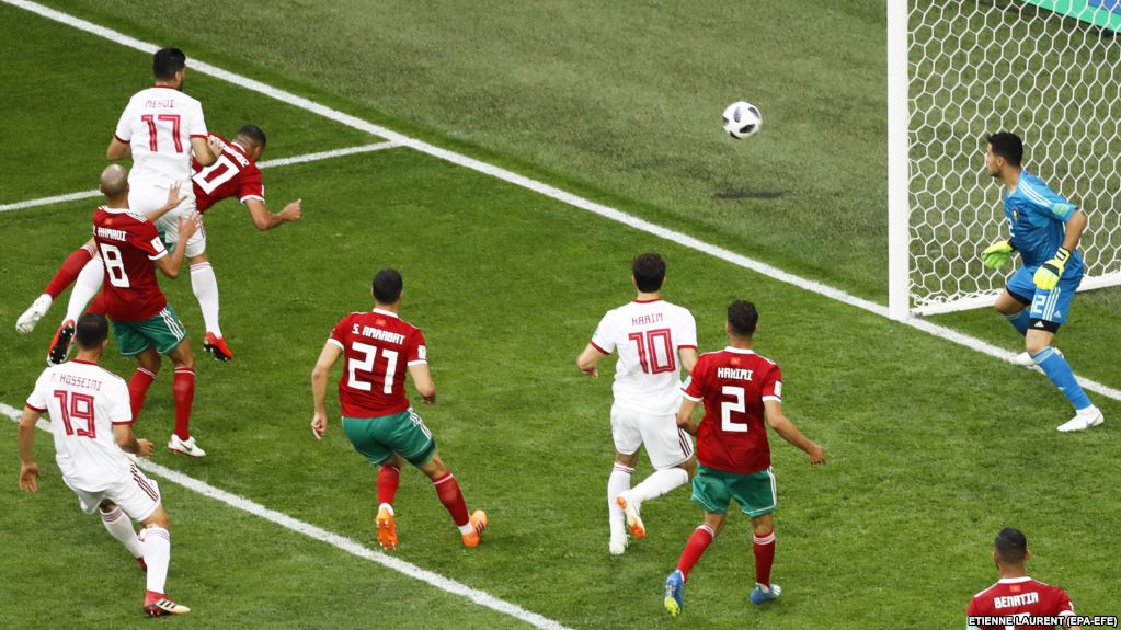 گل ایران به مراکش جزء ۱۰ گل مرگبار جام جهانی ۲۰۱۸