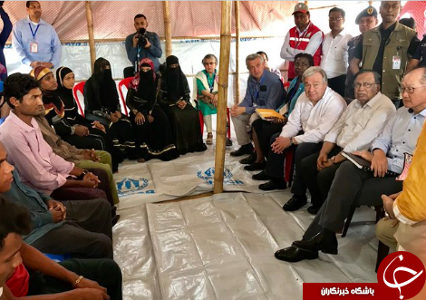 بازدید گوترش از اردوگاه&zwnj;های آوارگان روهینگیایی در بنگلادش