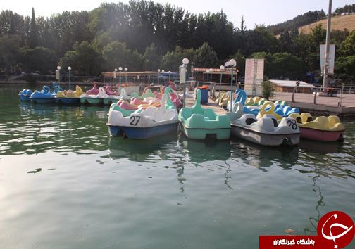 حضور گردشگران در کنار دریاچه کیو خرم آباد به روایت تصویر