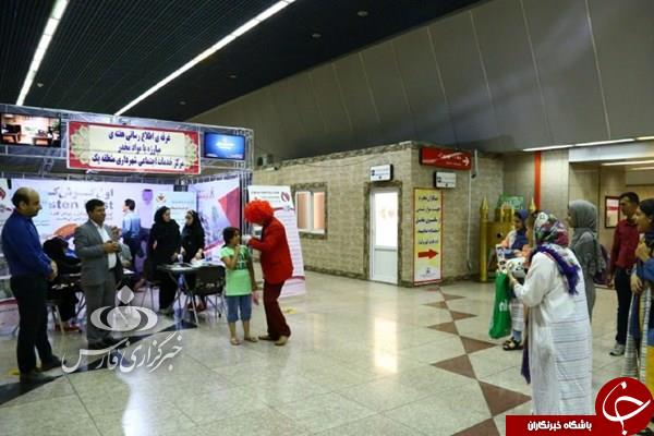 پشت پرده حضور مردان قرمز پوش در متروی تجریش+ تصاویر