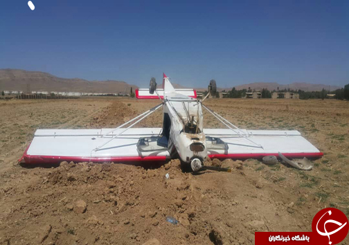 سقوط هواپیمای آموزشی در زرقان