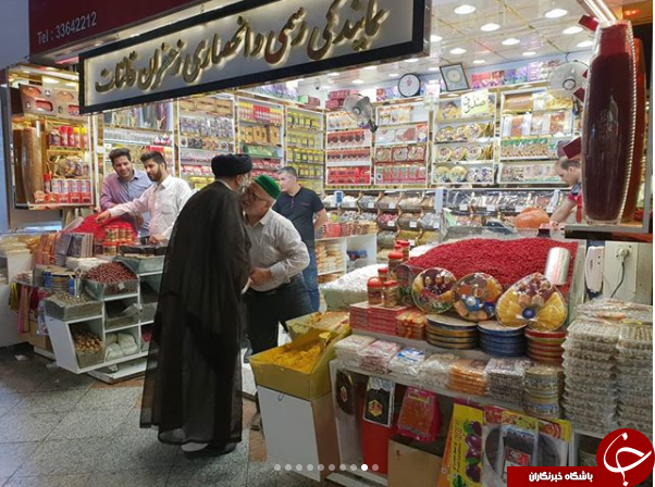 حجت الاسلام رئیسی در جمع بازاری ها+تصاویر