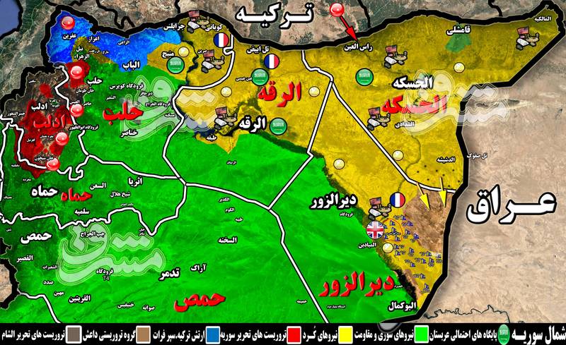 جنوب استان حسکه به کنترل شبه نظامیان کُرد درآمد+ نقشه میدانی