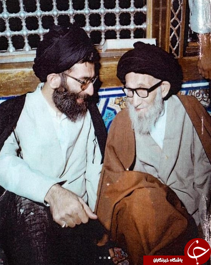 حضور حجت الاسلام رئیسی بر سر مزار پدر رهبرانقلاب +تصاویر