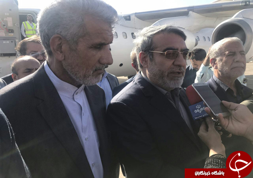 وزیر کشور وارد فرودگاه زابل شد+تصاویر