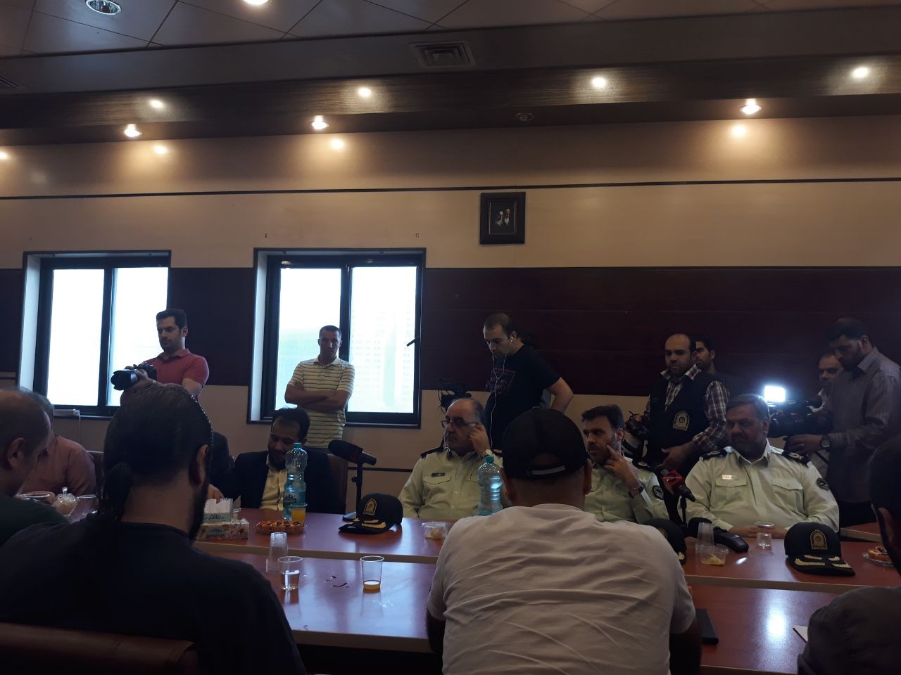 بازدید سردار منتظرالمهدی از پشت صحنه سریال «گشت ویژه»
