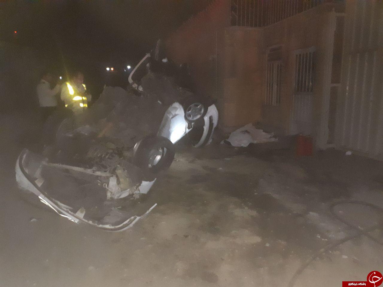 تصادف مرگبار پژو 207 در اتوبان جلال آل احمد + تصاویر