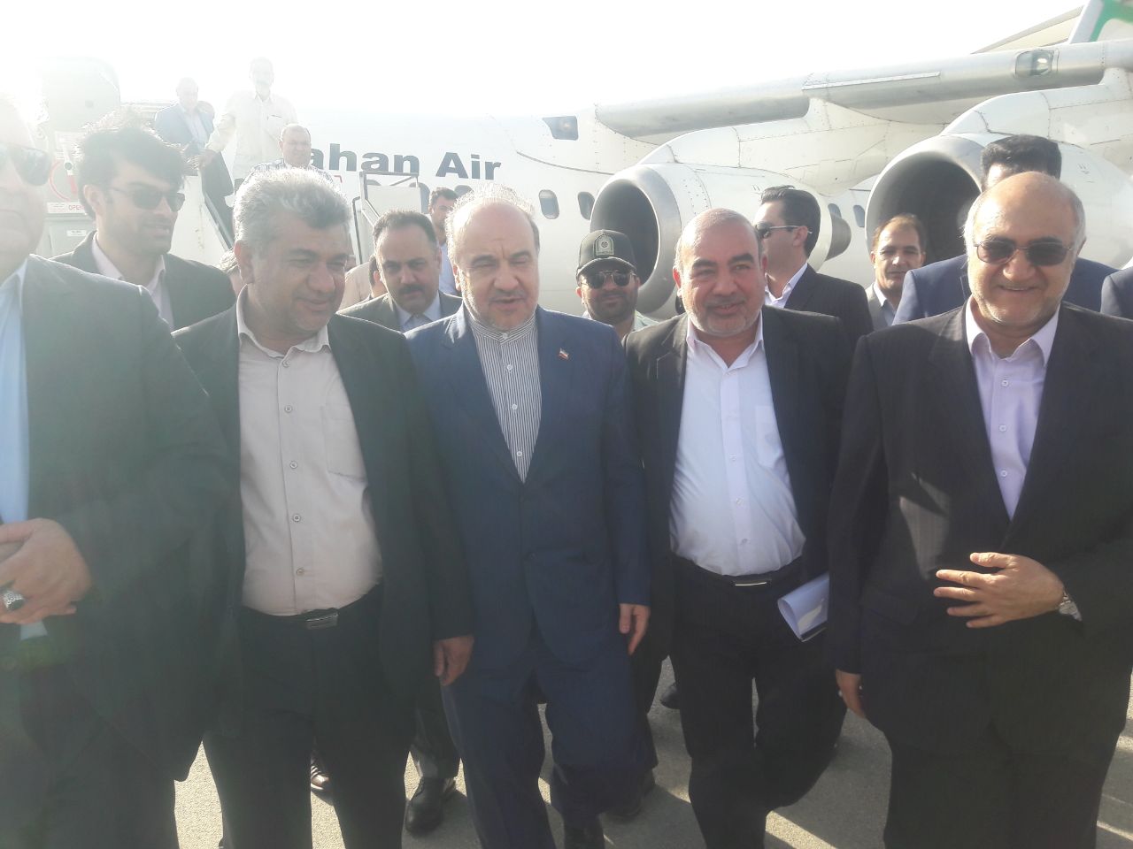 وزیر ورزش وارد جیرفت شد