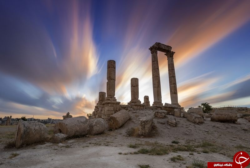 غروب معبد هرکول در عکس روز نشنال جئوگرافیک