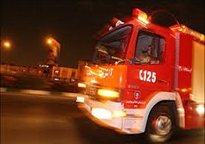 اتوبوس مسافربری تهران – مریوان دچار حریق شد